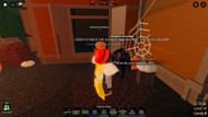 Getting a quest from the Headless Horseman (Image via Roblox)